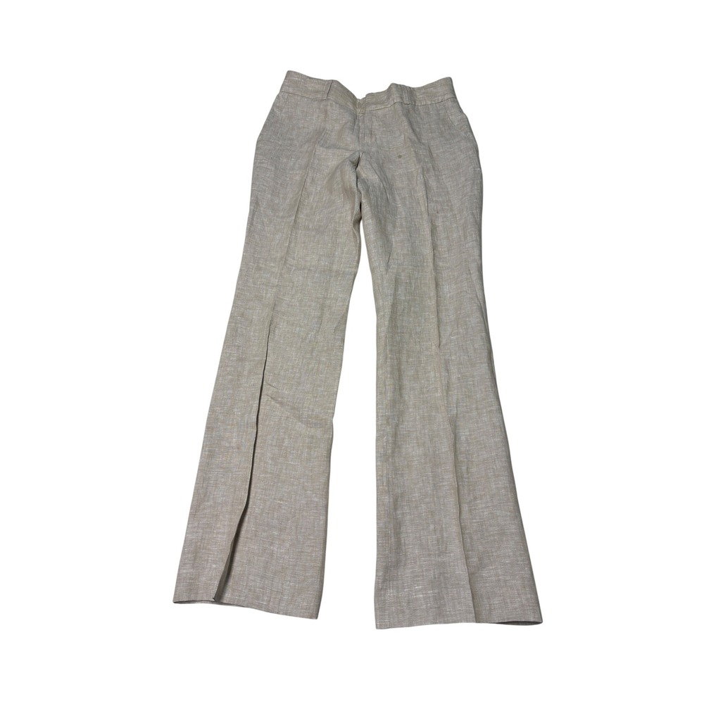 NWT Banana Republic Martin Fit 100% Linen Trousers Beige Womens 4 30X33